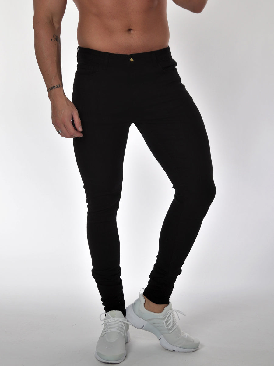 jet black skinny jeans for mens