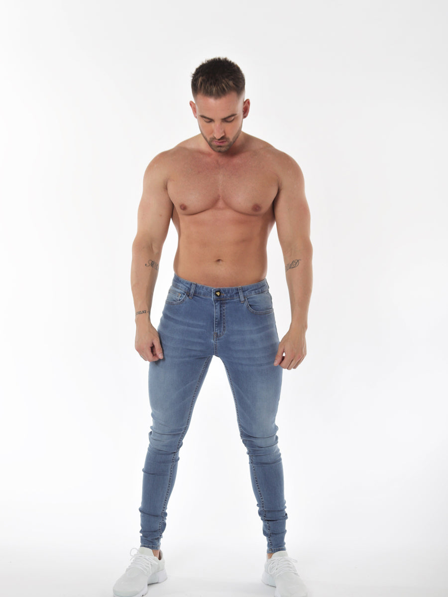 skinny jeans for muscular legs men's