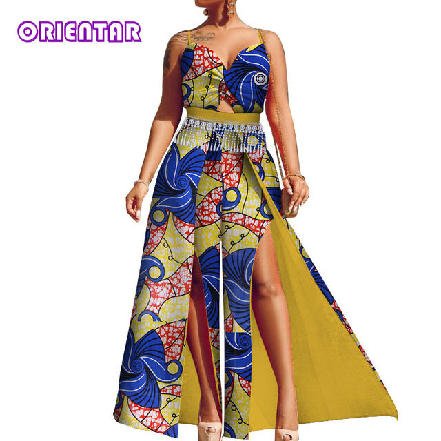 2 piece african print dress