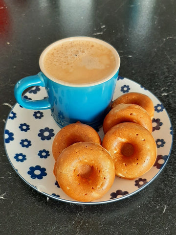 Gezonde mini donuts zonder toegevoegde suikers gezond bakken SuperRoots Cichoreiwortelvezel