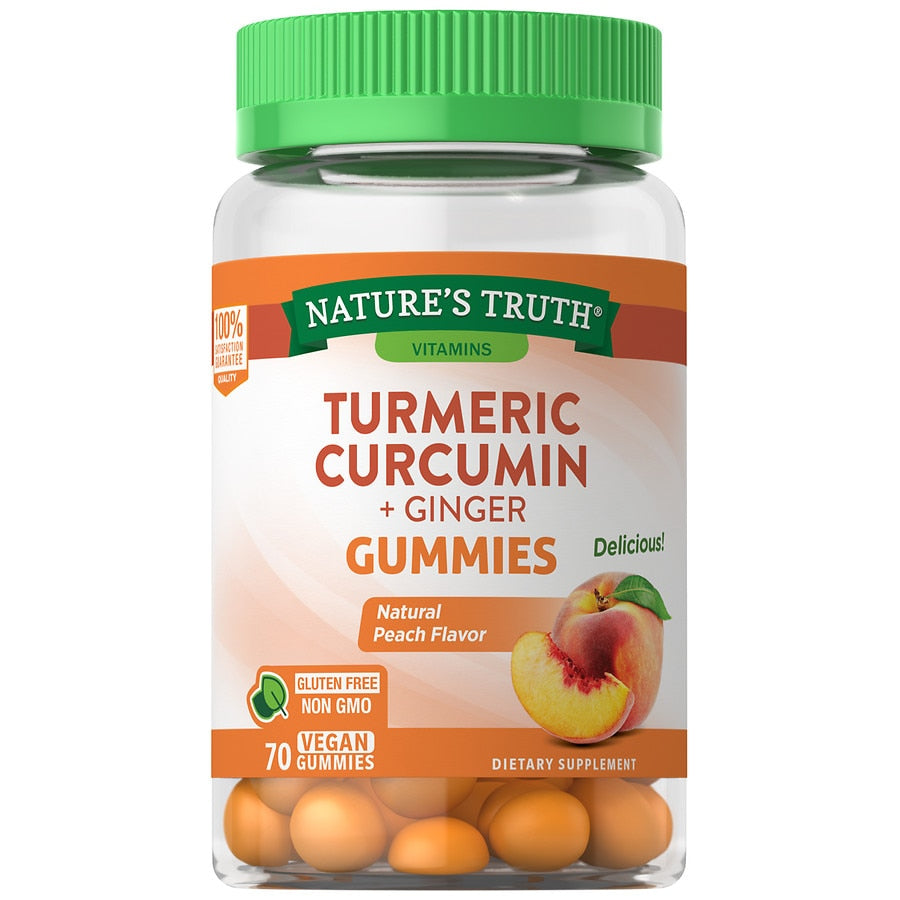 Natures Truth Turmeric Curcumin And Ginger Peach 70 Gummies Locatel Health And Wellness Online 