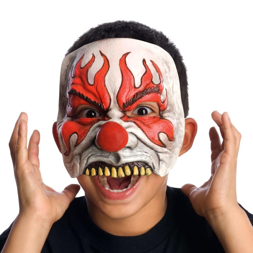 scary clown half mask