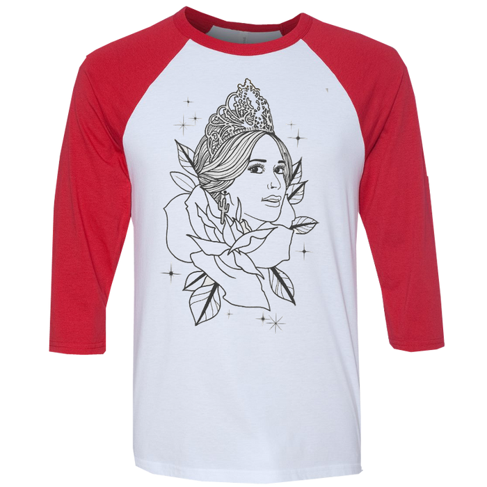 RED PAGEANT BASEBALL TEE