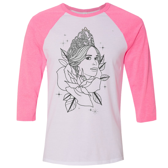 PINK PAGEANT BASEBALL TEE