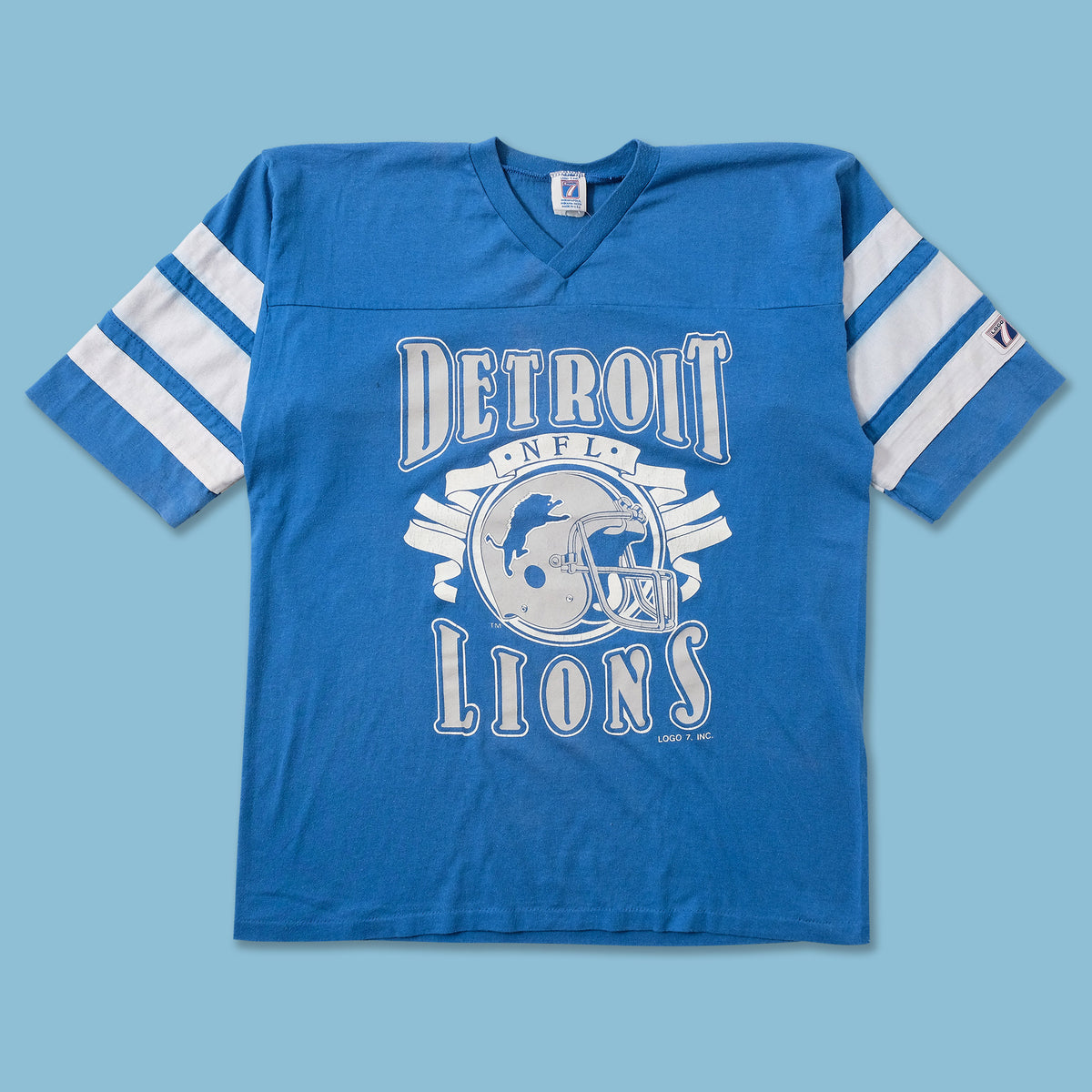 Detroit Lions Men's Formation Tri-Blend T-Shirt - Vintage Detroit