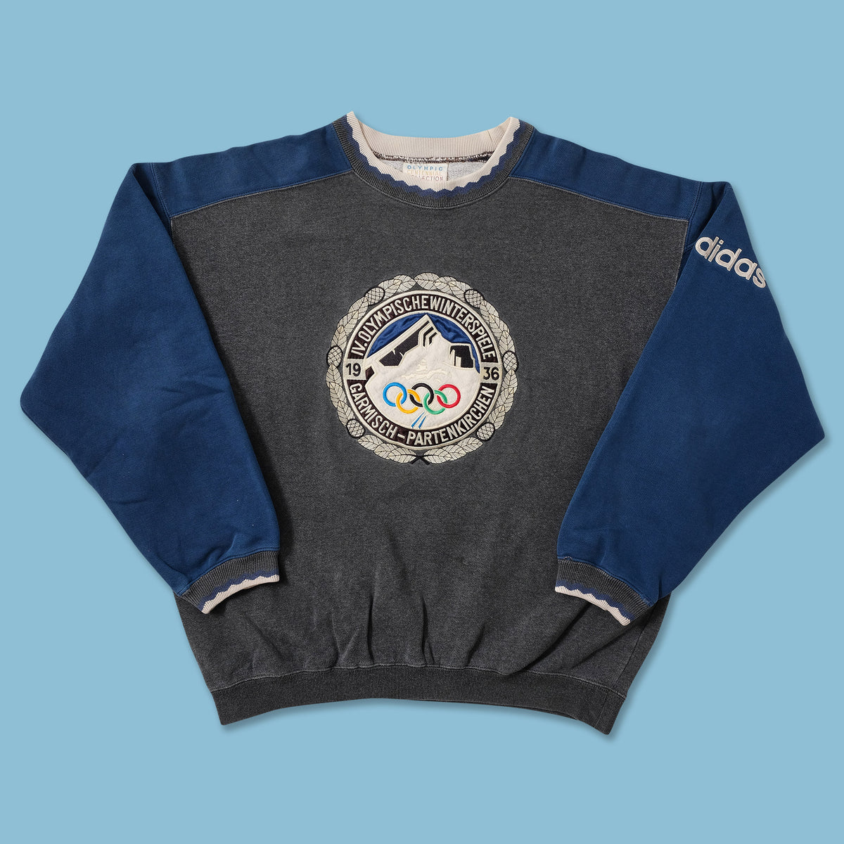 bala Motel Arbitraje Vintage adidas Garmisch Olympics '36 Sweater Medium | Double Double Vintage