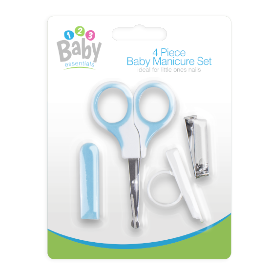tapijt Conceit chef 4 Piece Baby Manicure Set (Blue) – LND Gifts