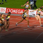 Texas Tech runners competing