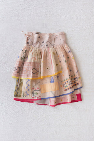 beautiful skirt made from scrap fabric
