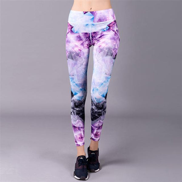 graphic print workout leggings