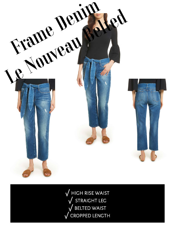 Frame Denim Le Nouveau Belted Mom Jean