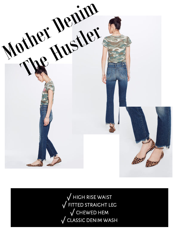 Mother Denim The Hustler Fray Mom Jean