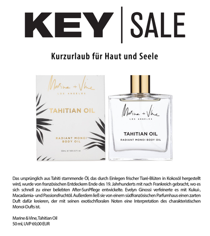 KEY SALE | MARINE + VINE | TAHITIAN OIL 