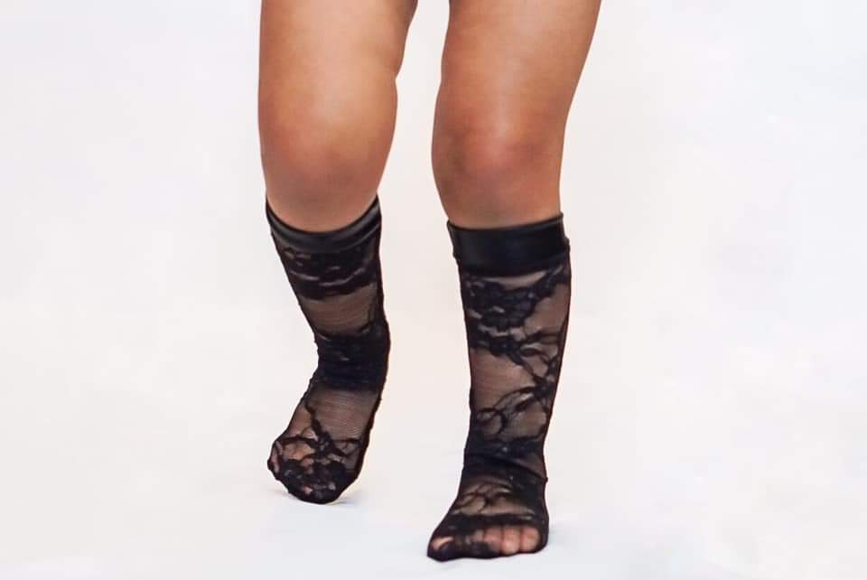 toddler black knee high socks