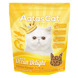 3 FOR $19: Aatas Cat Ocean Delight Adult Dry Cat Food (Salmon Flavour) 1.2kg