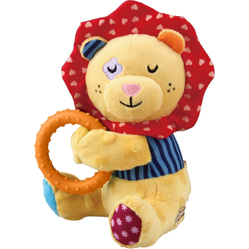 lion squeaky dog toy