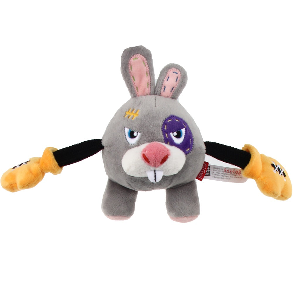 GiGwi Rock Zoo Bungee Plush Dog Toy (Rabbit) Kohepets