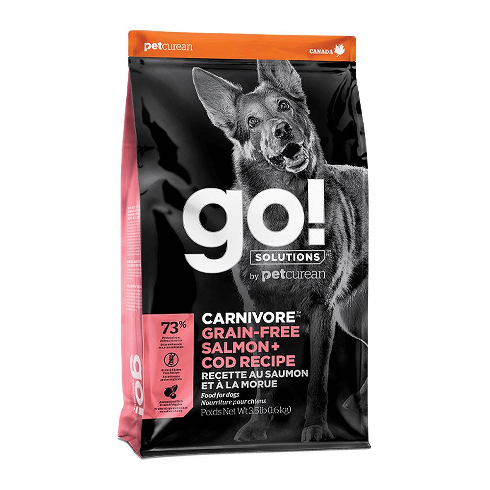 Petcurean Go Carnivore Grain Free Salmon Cod Recipe Dry Dog Food Kohepets