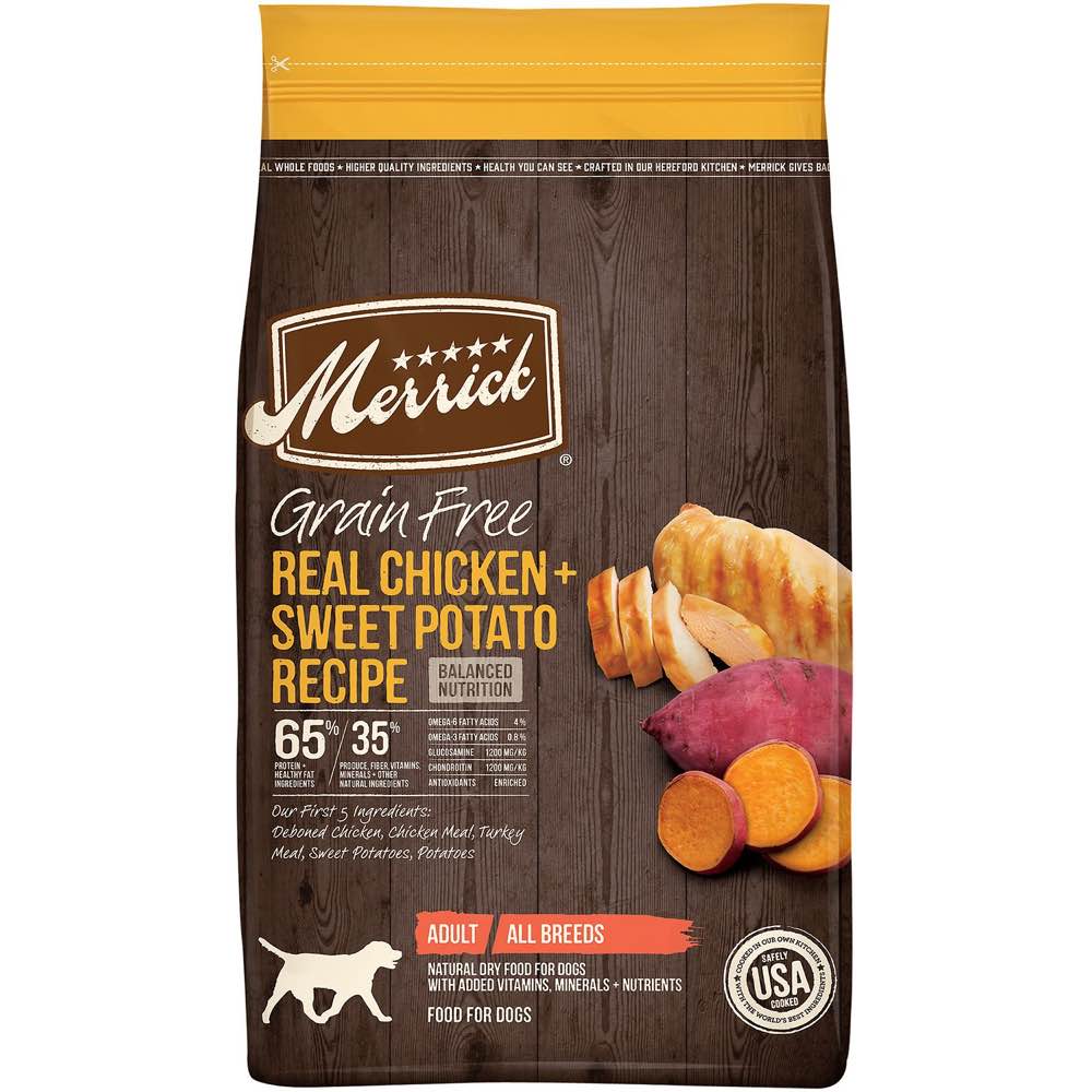 merrick real chicken dog food