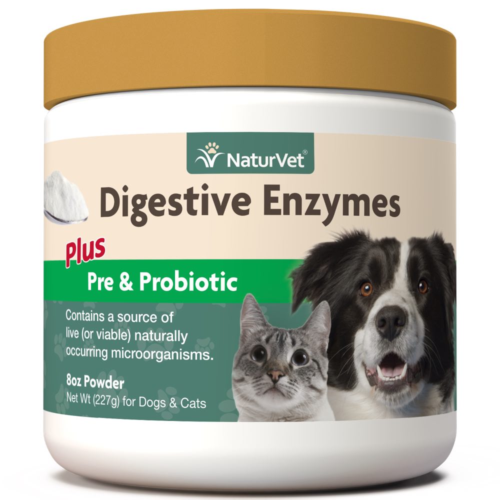 NaturVet Digestive Enzymes Plus Pre \u0026 