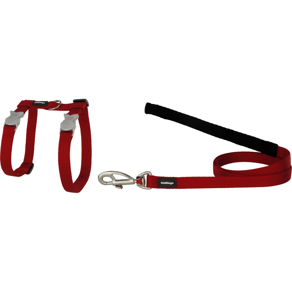 Red Dingo Classic Cat Harness And Lead Combo Kohepets