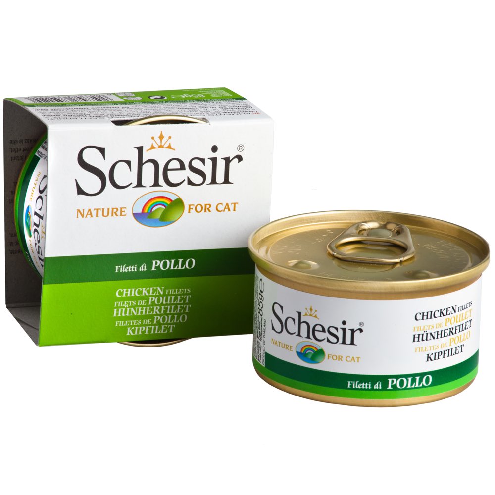 Schesir Chicken Fillets Canned Cat Food 85g Kohepets