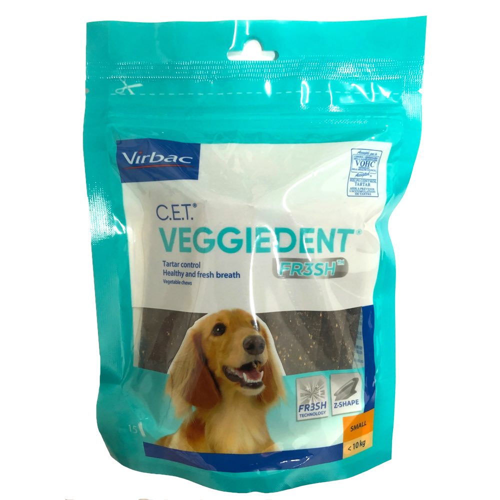 Virbac C E T Veggiedent Dental Dog Chews 224g Kohepets