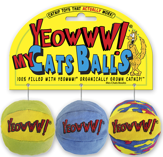 plastic cat balls