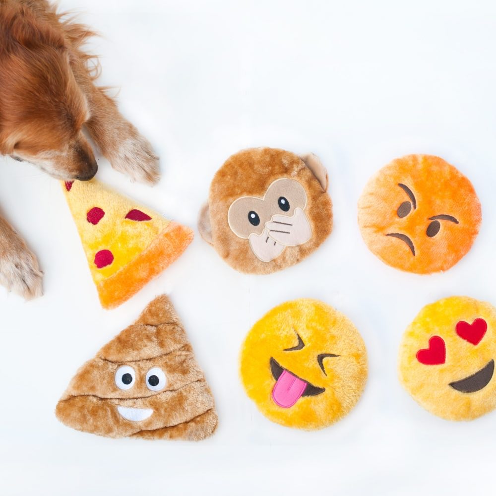 Zippypaws Emojiz Angry Face Dog Toy Kohepets