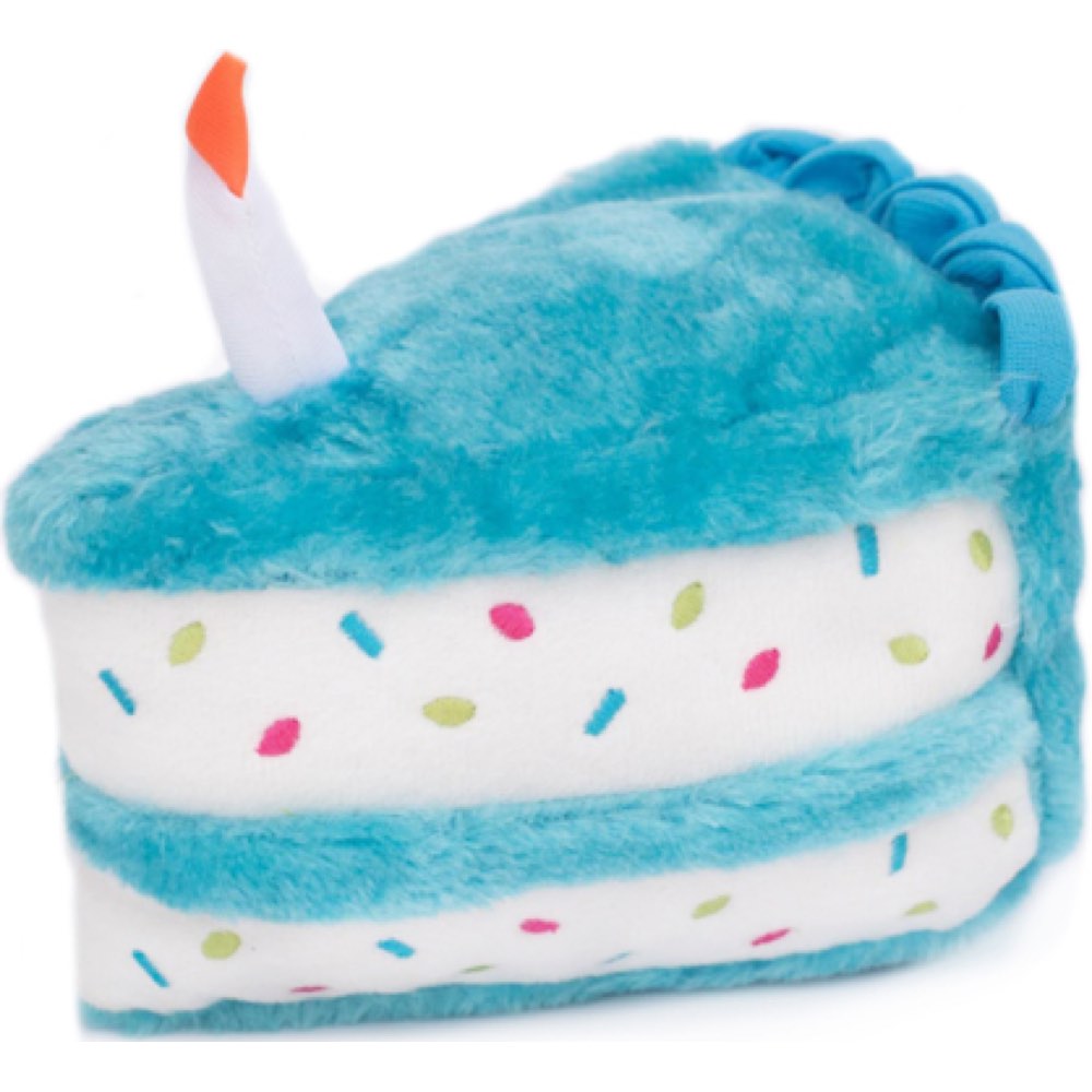 birthday cake plush dog toy