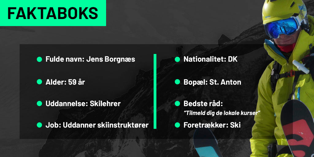 Danske Jens Borgnæs uddaner skiinstruktører og er lavineekspert