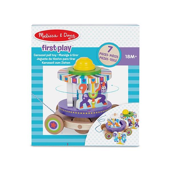 melissa and doug carousel pull toy