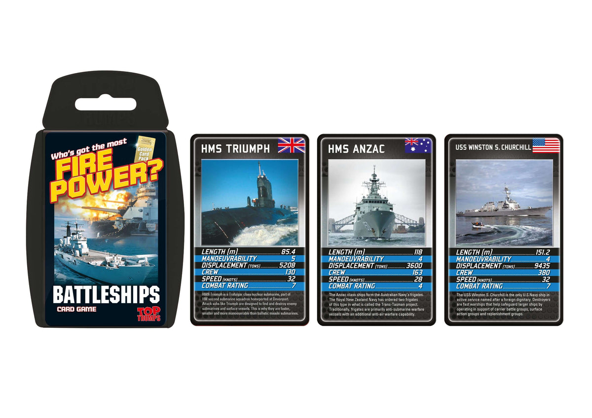Vintage Top Trumps & Ace Trumps Warships Speedboats Cars  Helicopters & More 