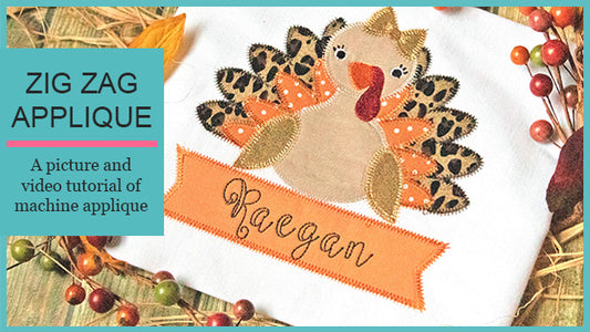 How to Applique - opensolutis Zigzag Applique Turkey