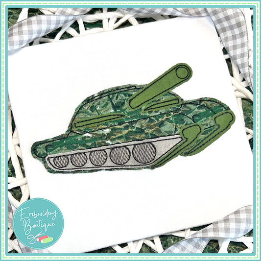 Tank Bean Stitch Applique