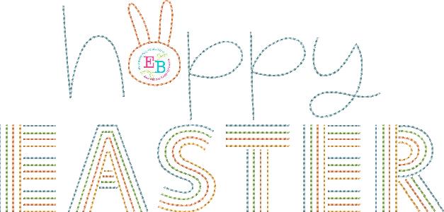 Hoppy Easter Embroidery Design, Embroidery Design, opensolutis