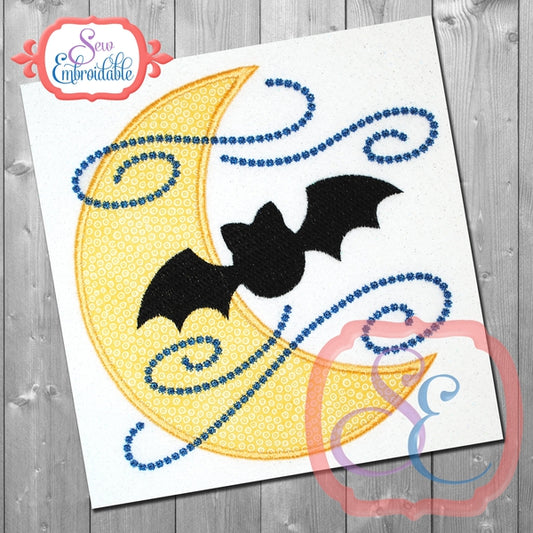 Batty Moon Applique, Applique