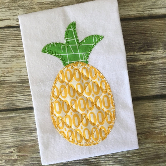 Pineapple Blanket Stitch Applique Design, Applique