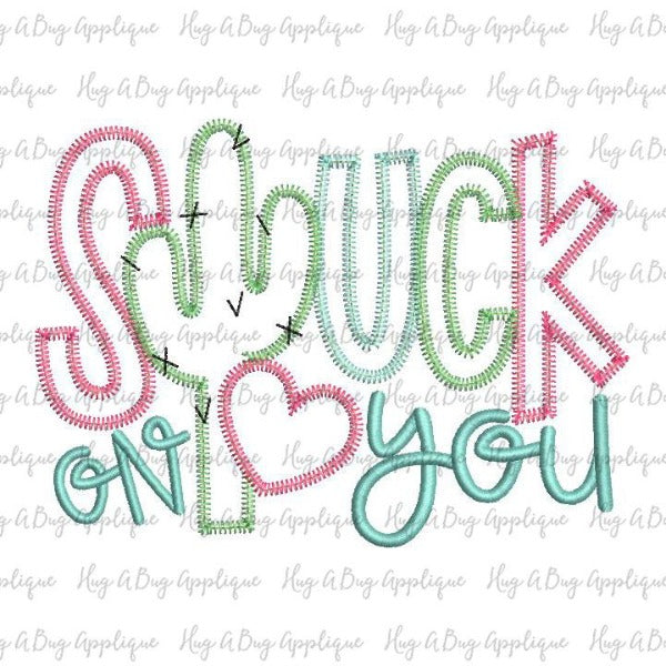 Stuck On You Zig Zag Stitch Applique Design, Applique