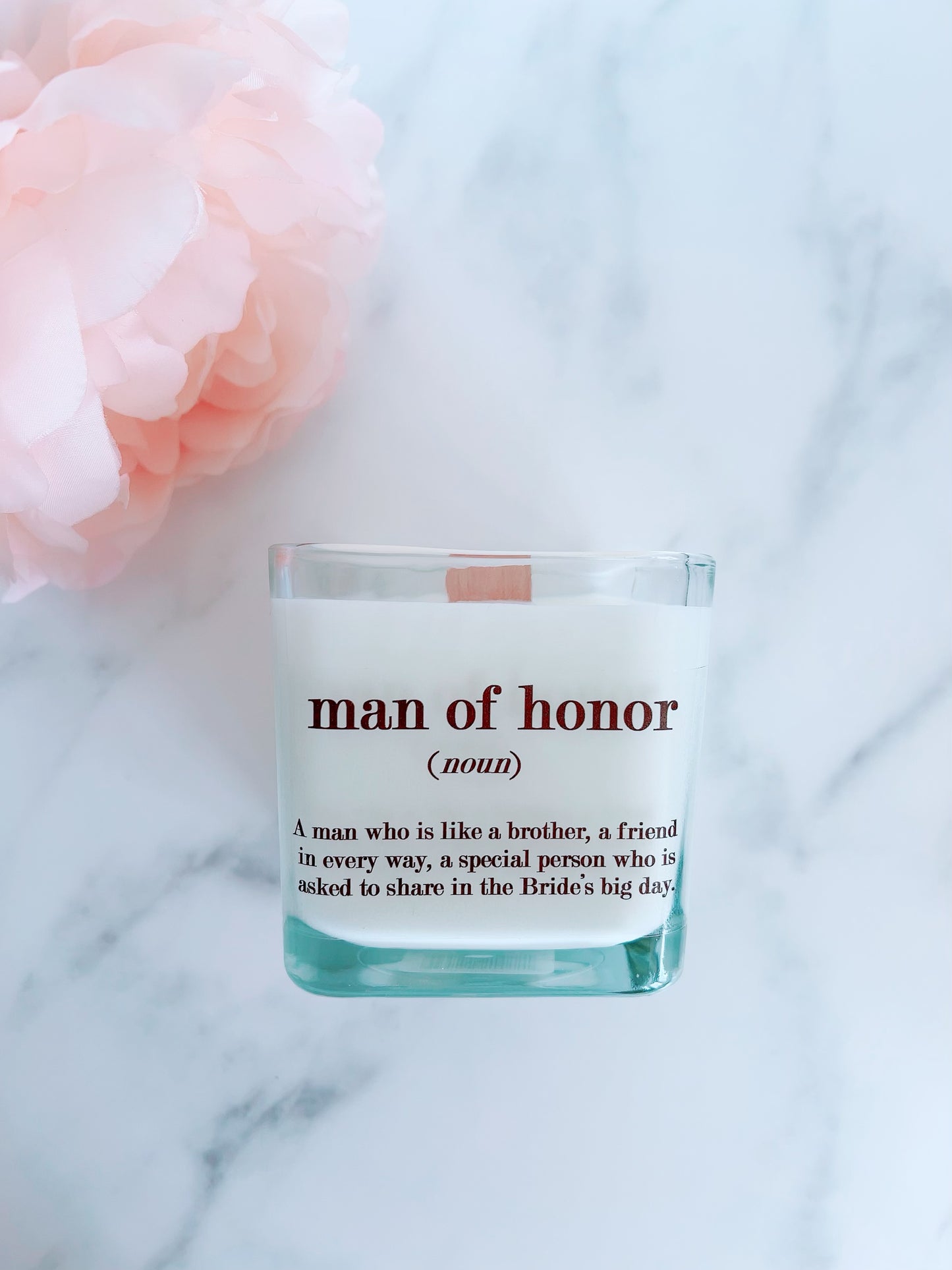 Man of Honor Candle | Man of Honor Proposal | Wedding Candles