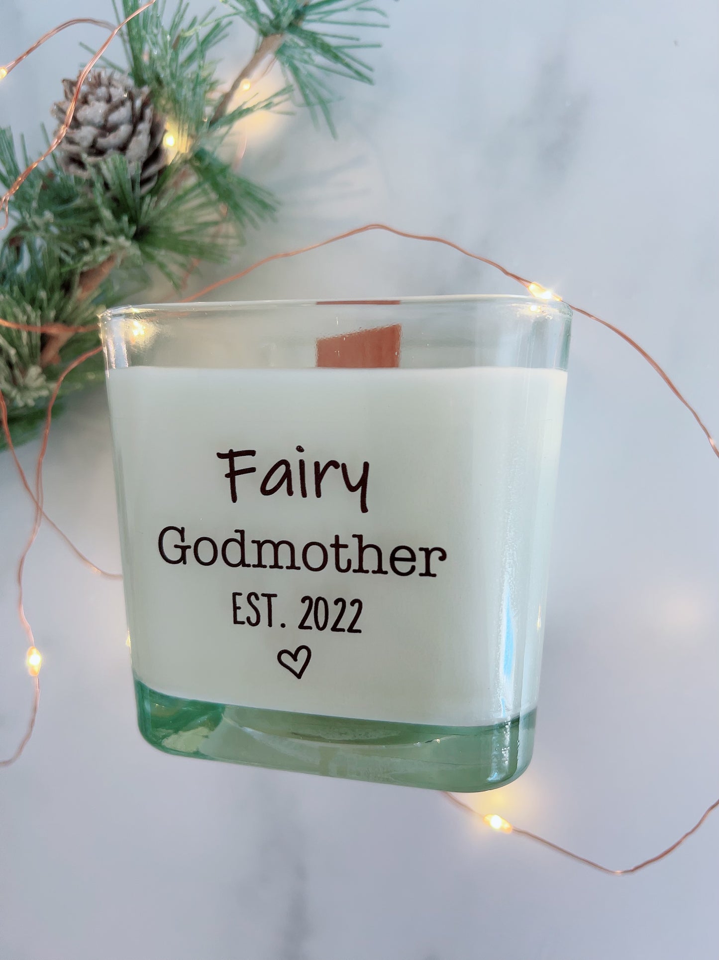 Fairy Godmother Proposal Soy Candle | Baptism Gifts | Personalized Godmother Gift | Godmother Holiday Gifts