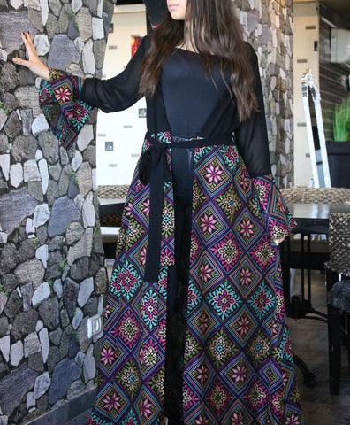 stylish embroidered abaya