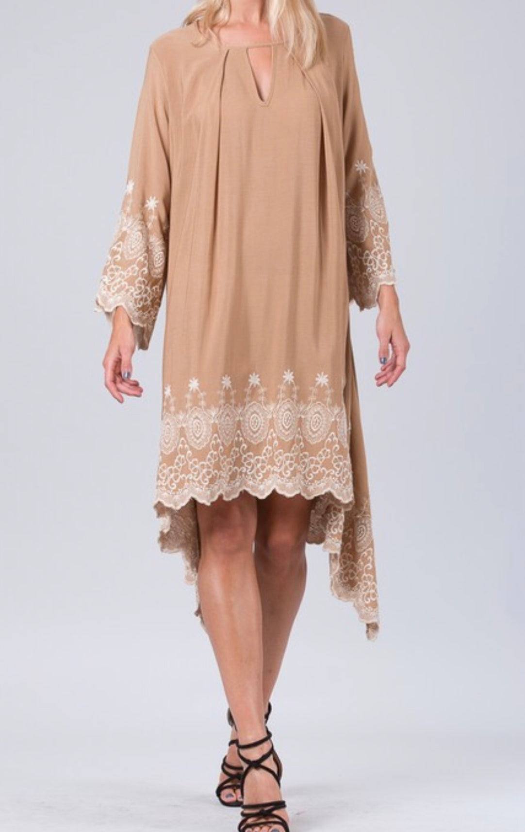 Embroidered Tunic Dress