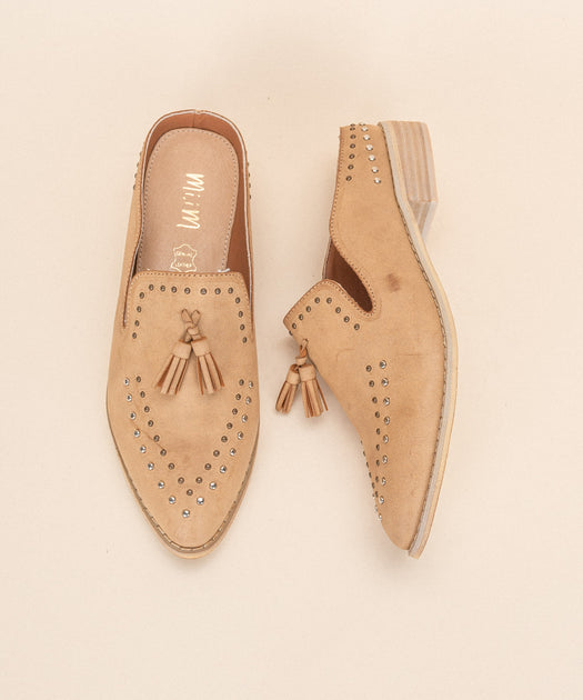 berlin faux suede tassel loafer