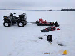 Quad used for Ice Fishing on Lake of the woods, Ontario