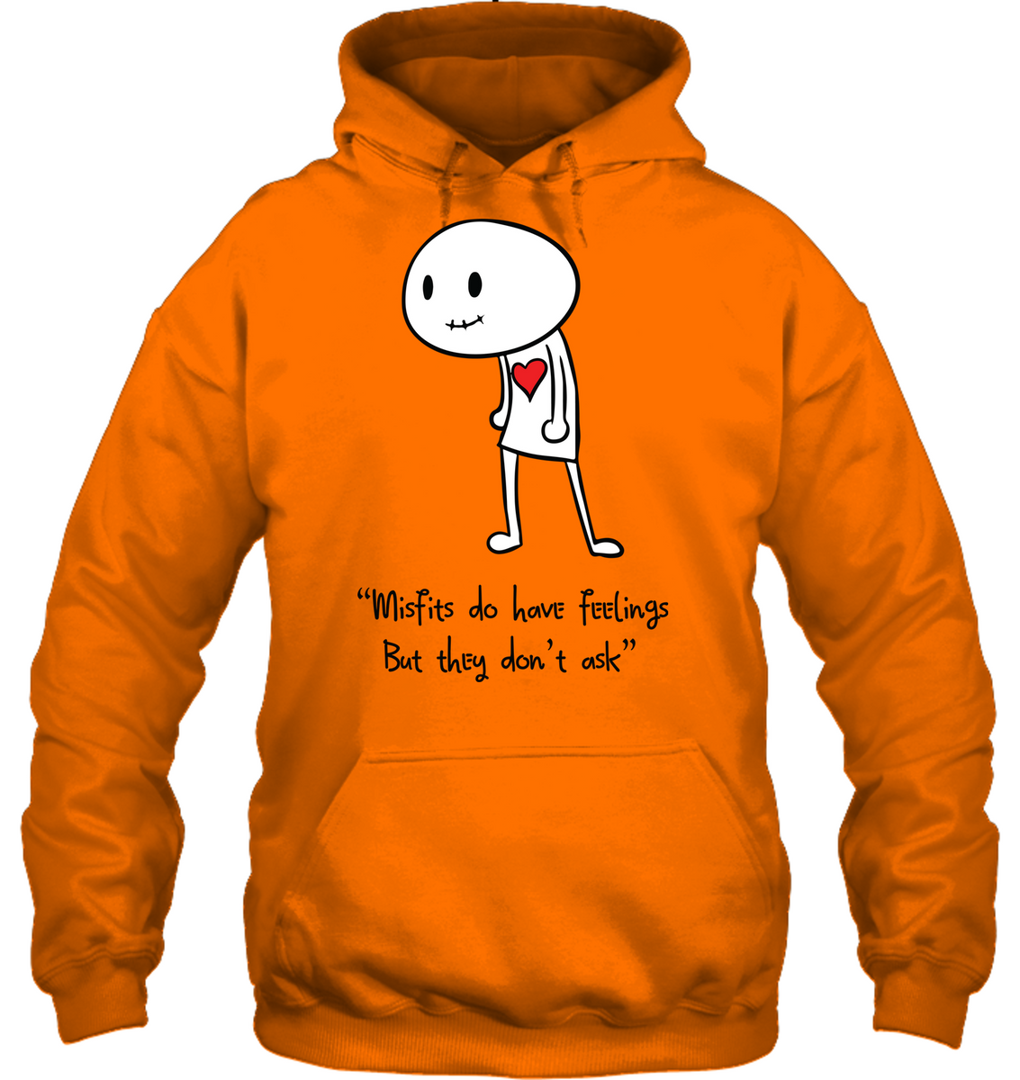 misfits orange hoodie