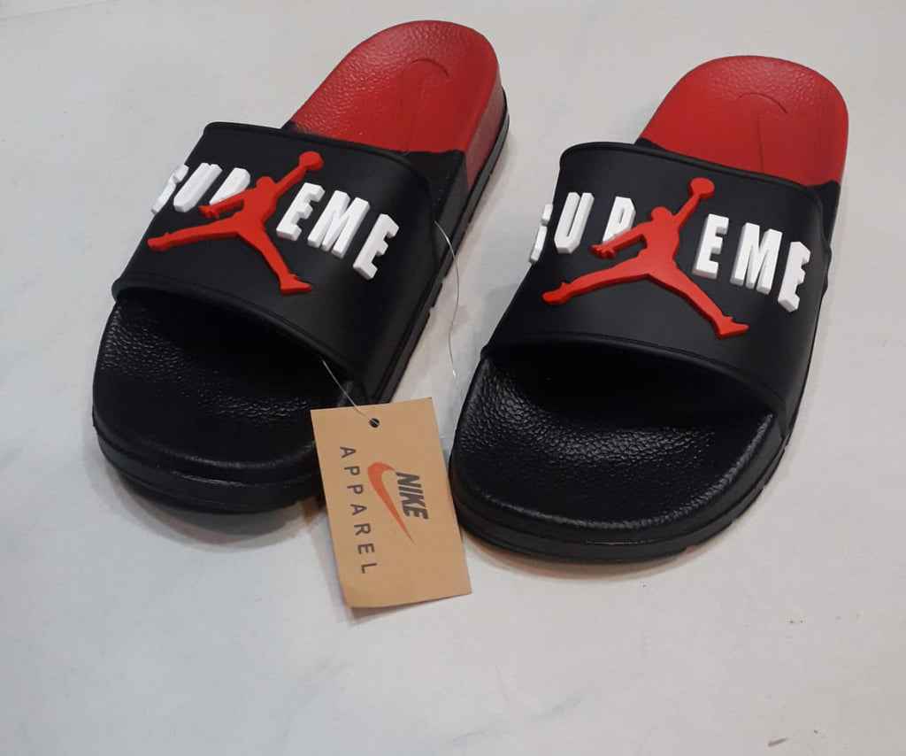 red supreme slippers