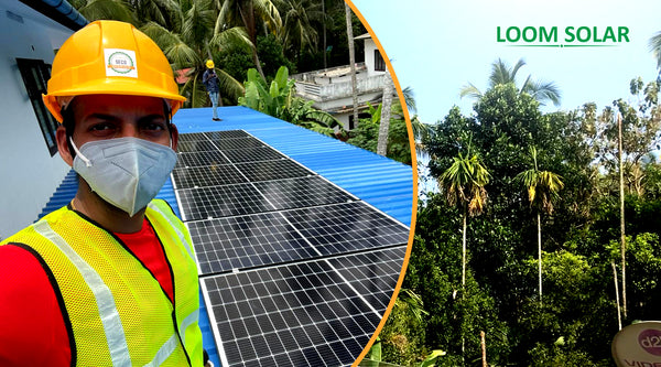 3kW Shark Solar Panel Installation in Calicut, Kerala