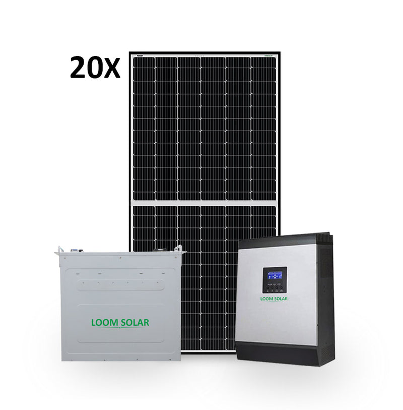 Loom Solar 10 KW off grid solar system for offices, commercial shops, factories