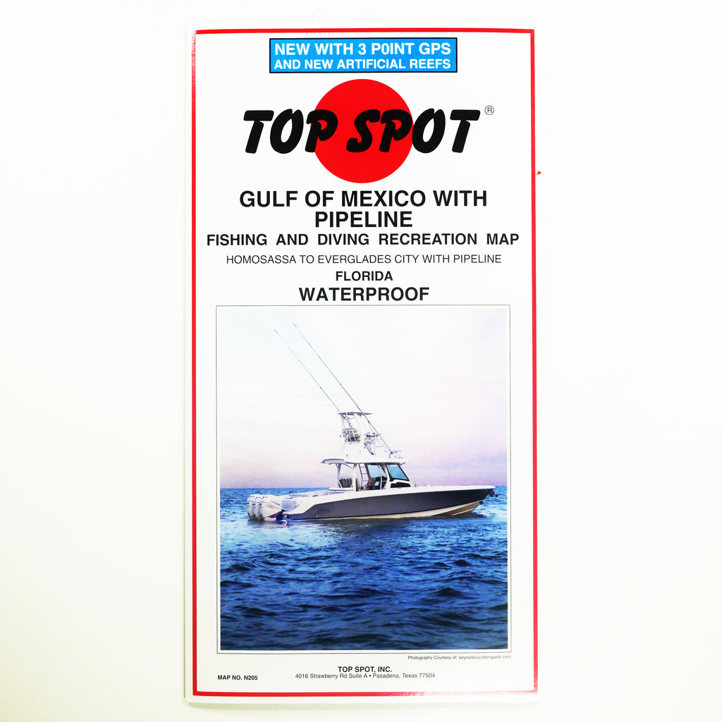 TOP SPOT BRUNSWICK TO SAVANNAH WATERPROOF FISHING & REC MAP 